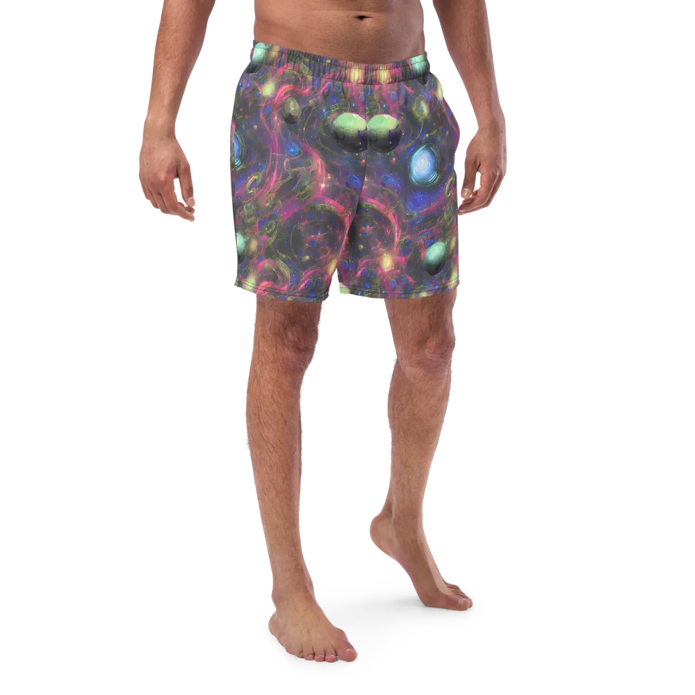 Nebula Mirage on Swim Trunks — Front