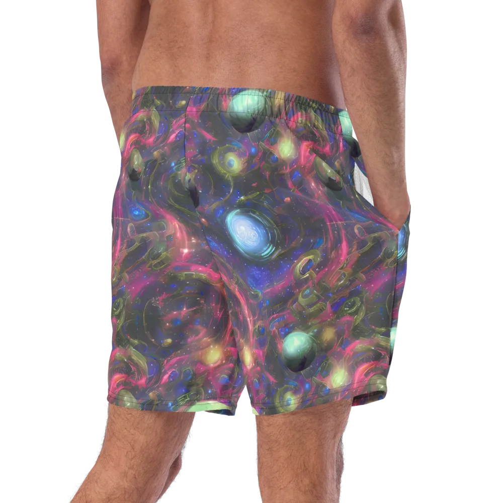 Nebula Mirage on Swim Trunks — Right Back