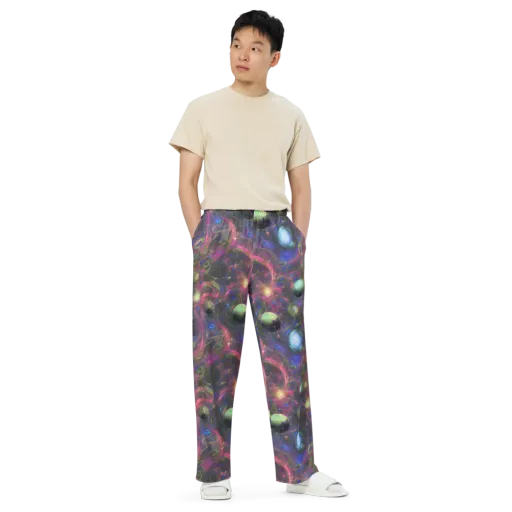 Nebula Mirage on a Wide-Leg Pants