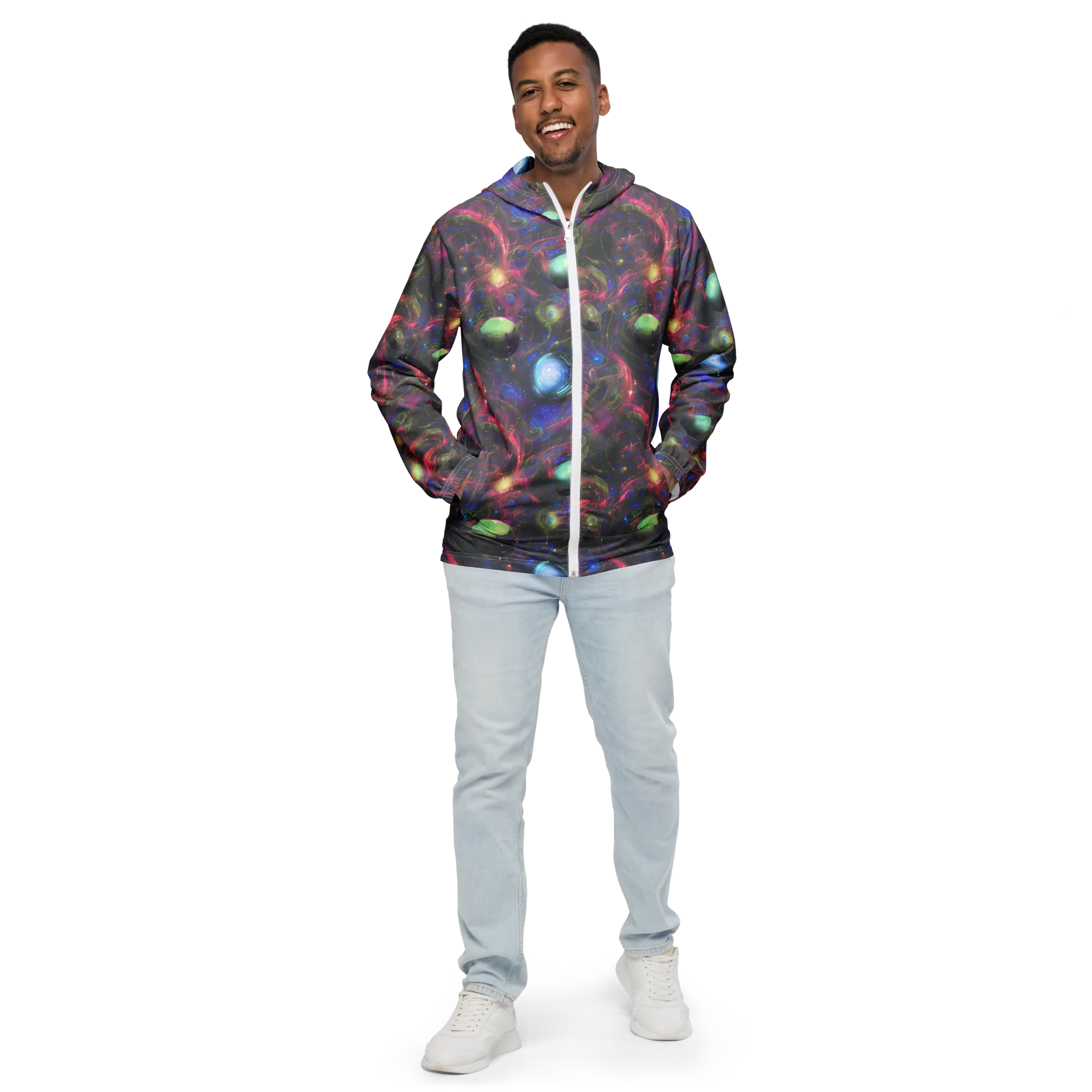 Nebula Mirage on Men's Windbreaker — Front
