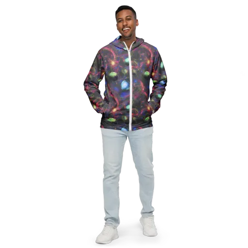 Nebula Mirage on a Men's Windbreaker