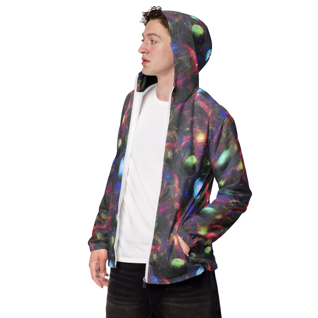 Nebula Mirage on Men's Windbreaker — Left Front