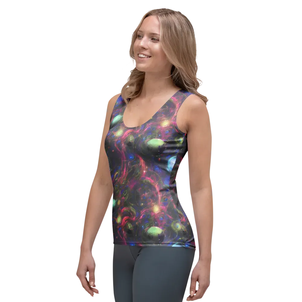 Nebula Mirage on Women's Tank Top — Left Front
