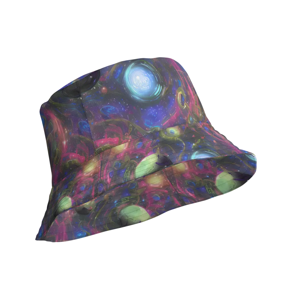 Nebula Mirage on Reversible Bucket Hat — Product details Outside