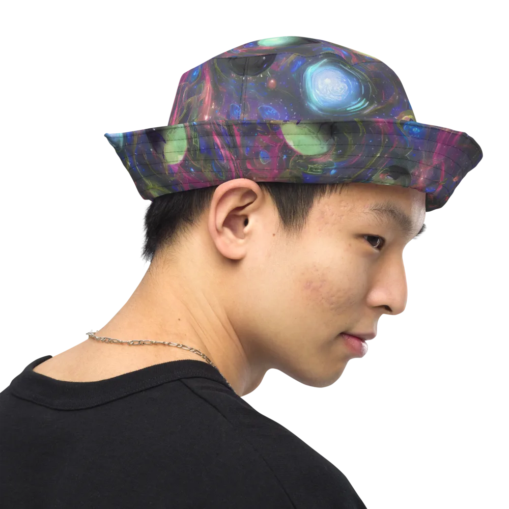 Nebula Mirage on Reversible Bucket Hat — Right Outside