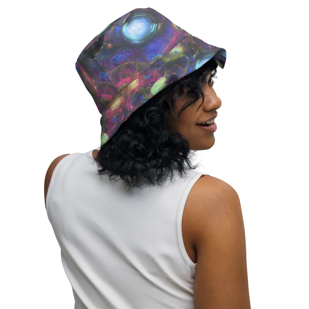 Nebula Mirage on Reversible Bucket Hat — Right Outside