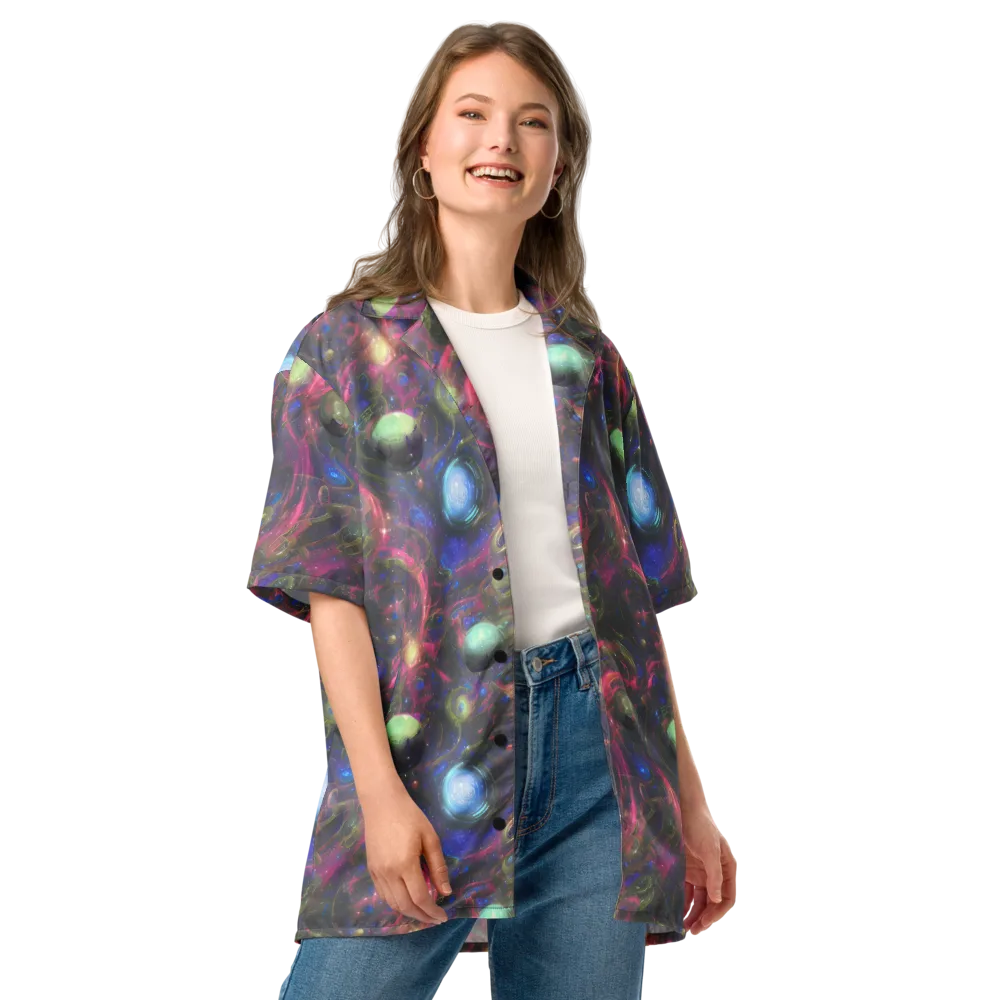 Nebula Mirage on Button Shirt — Front