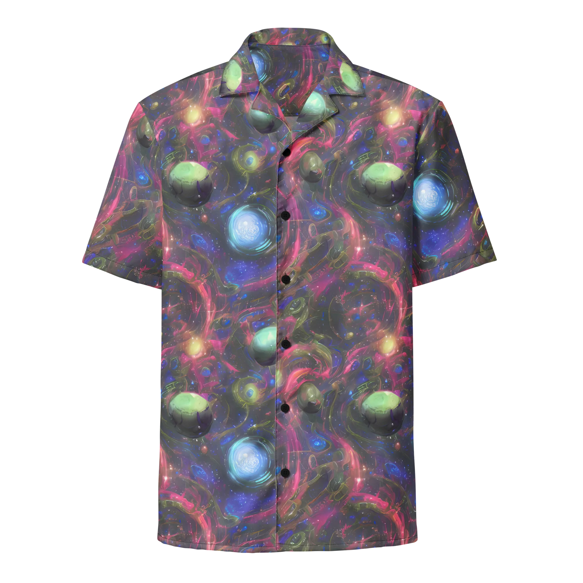 Nebula Mirage on Button Shirt — Front