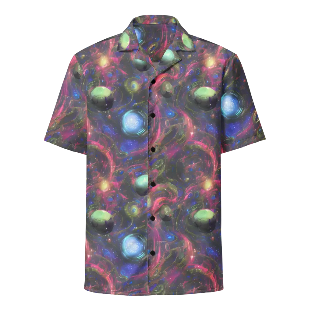 Nebula Mirage on Button Shirt — Front