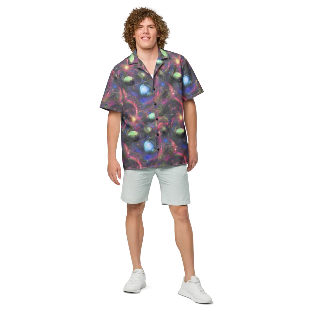 Nebula Mirage on Button Shirt — Front
