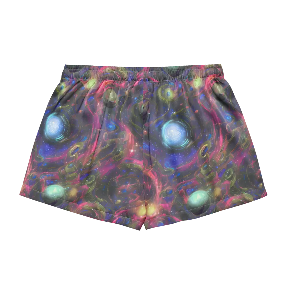 Nebula Mirage on Women's Pajama Shorts — Back