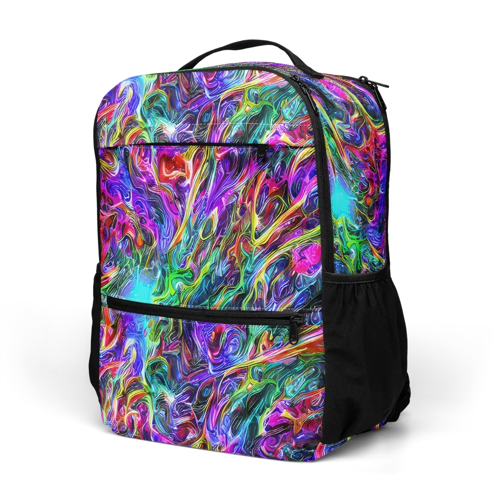 Synthetic Sunset on Utility Backpack — Left Front