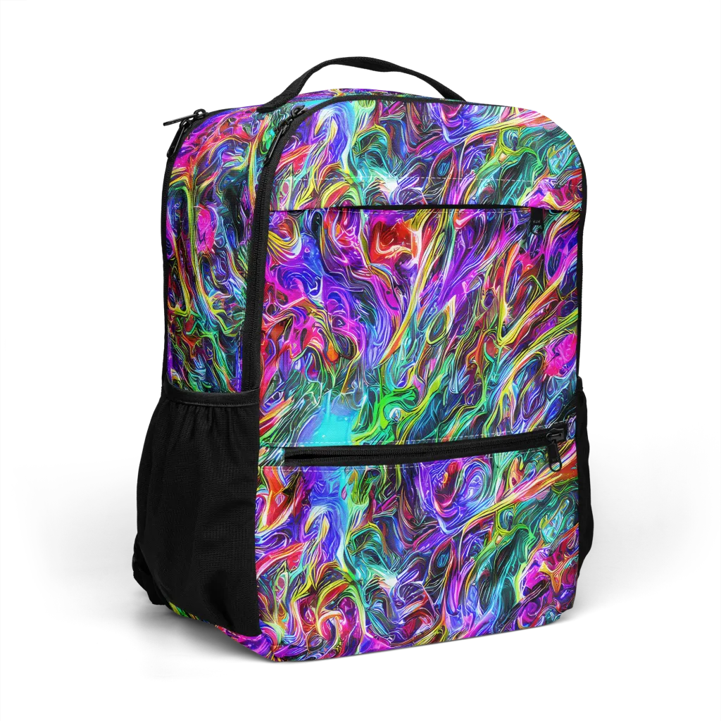 Synthetic Sunset on Utility Backpack — Right Front