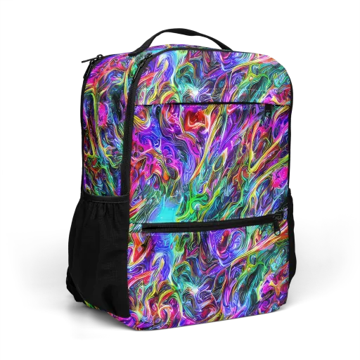 Synthetic Sunset on a Utility Backpack