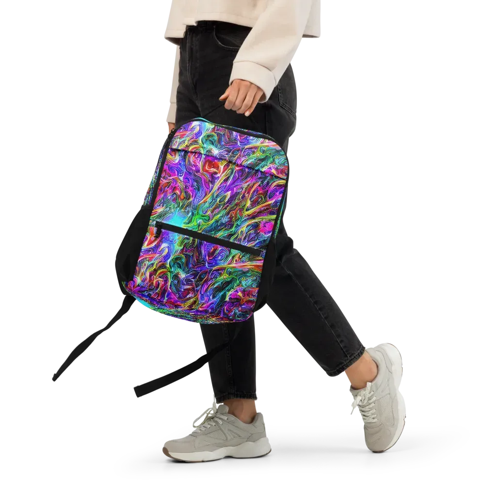 Synthetic Sunset on Utility Backpack — Front