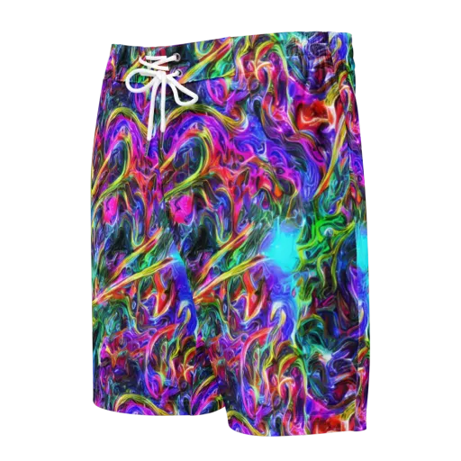 Synthetic Sunset on a Men's Board Shorts
