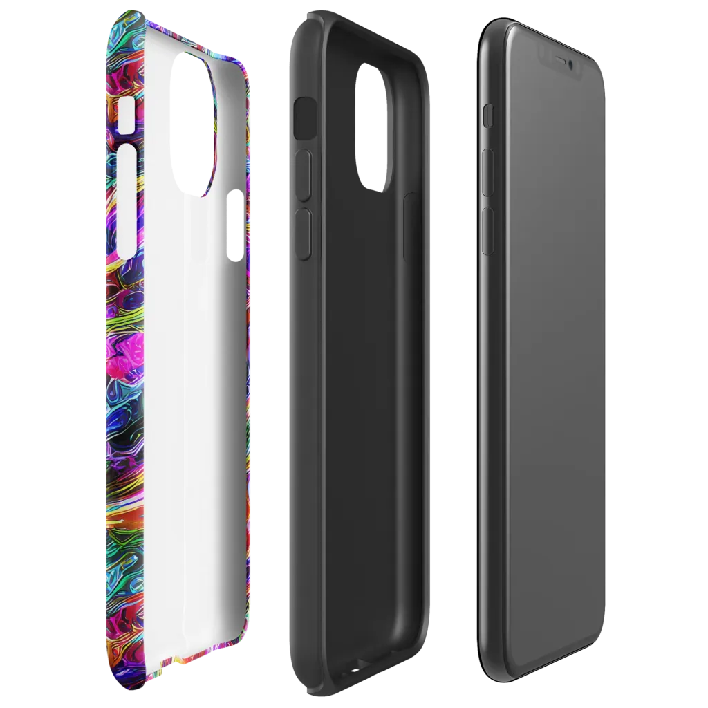 Synthetic Sunset on Tough Case for iPhone® — Right