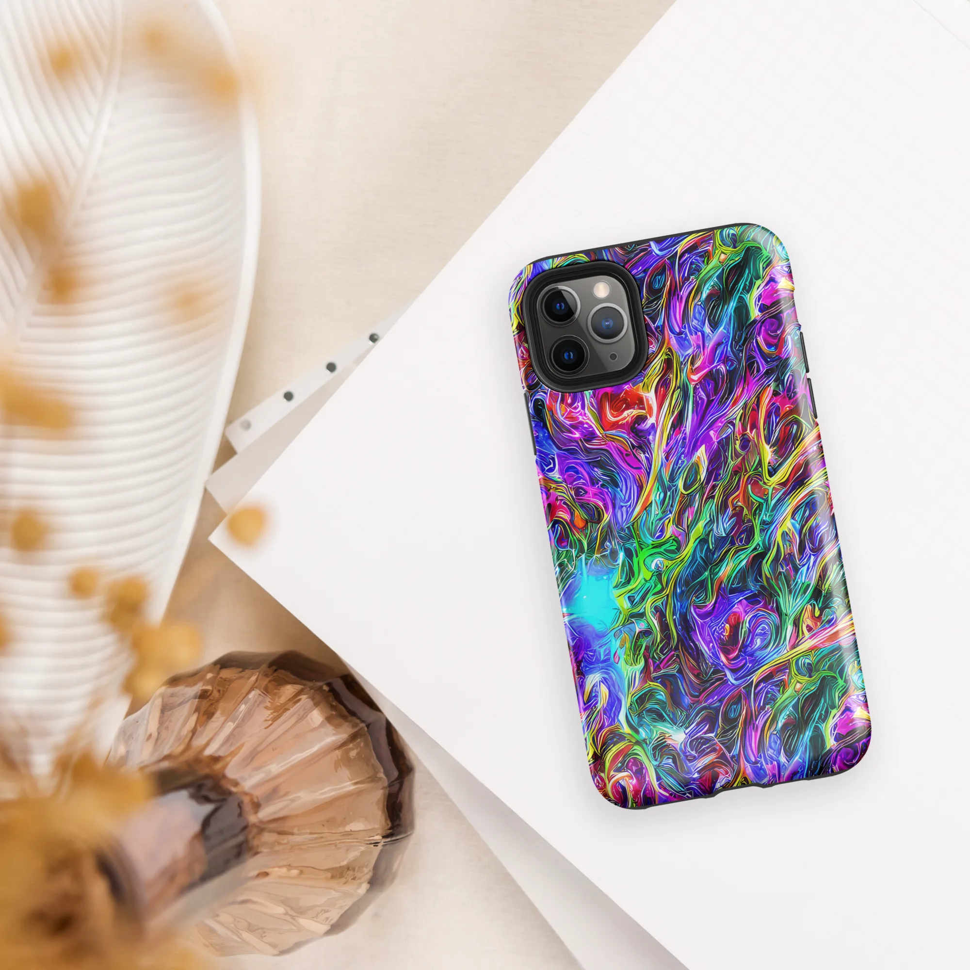 Synthetic Sunset on Tough Case for iPhone® — Front