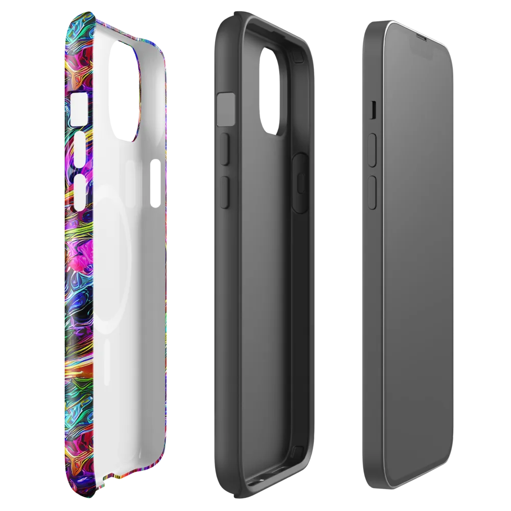 Synthetic Sunset on MagSafe Tough Case for iPhone® — Front