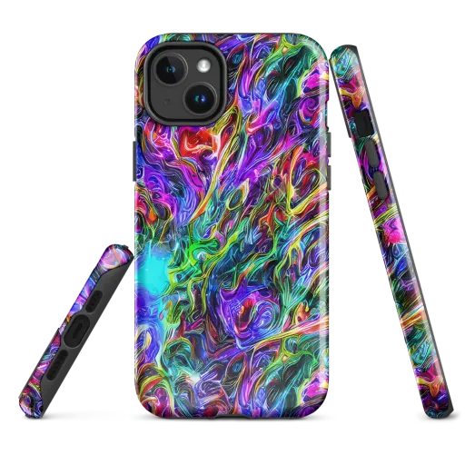Synthetic Sunset on a MagSafe Tough Case for iPhone®