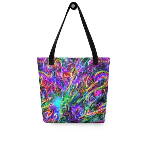 Synthetic Sunset on a Tote Bag