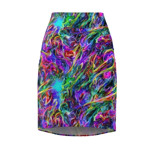 Synthetic Sunset on a Pencil Skirt