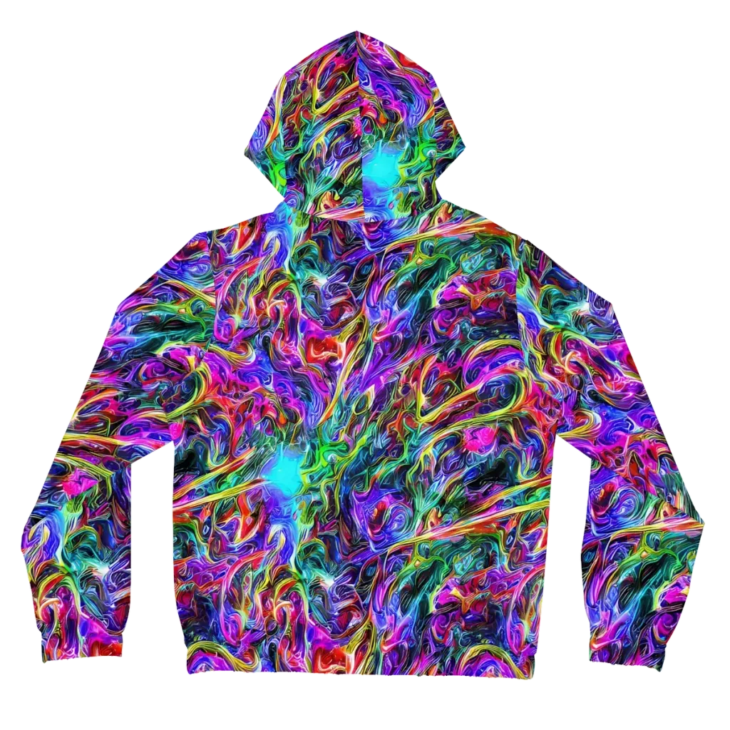 Synthetic Sunset on Women's Full-Zip Hoodie — Back