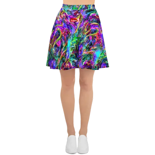 Synthetic Sunset on a Skater Skirt