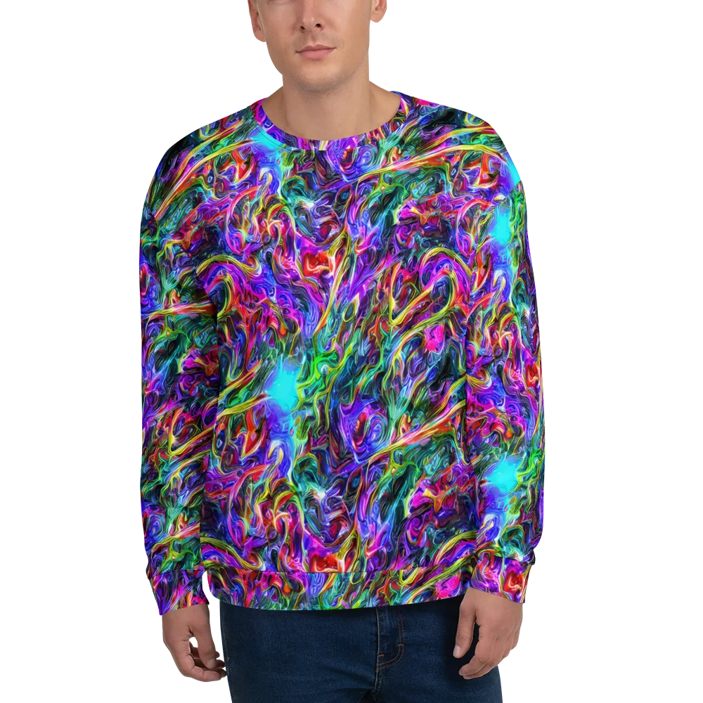 Synthetic Sunset on Sweatshirt — Front