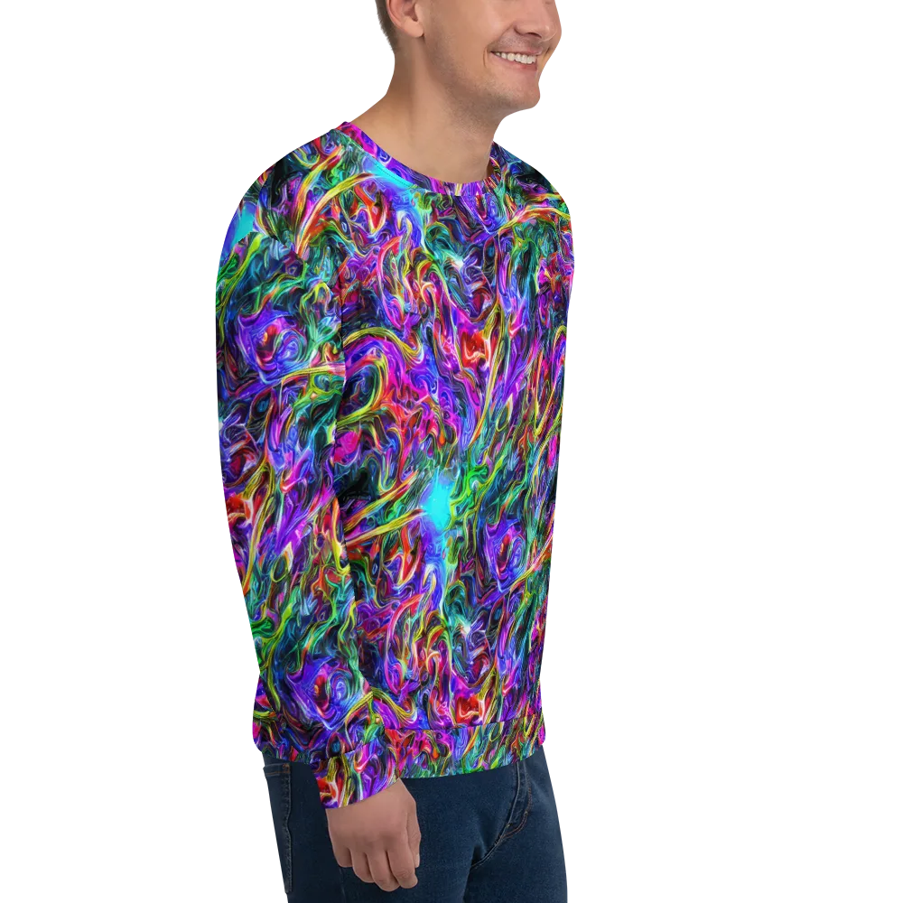 Synthetic Sunset on Sweatshirt — Right Front