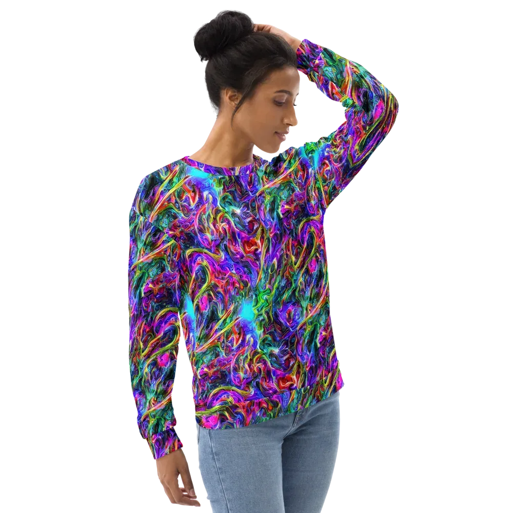 Synthetic Sunset on Sweatshirt — Right Front
