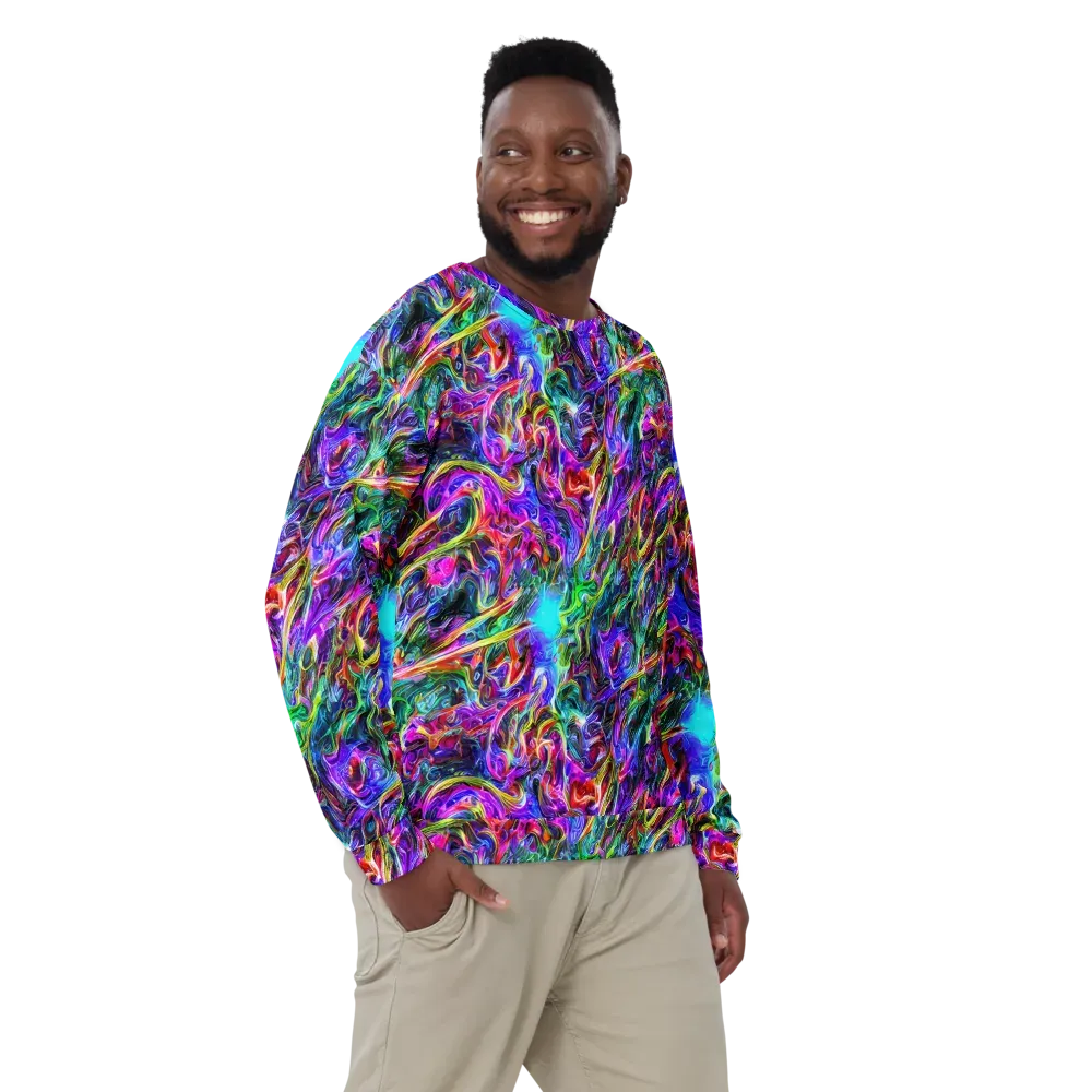 Synthetic Sunset on Sweatshirt — Front