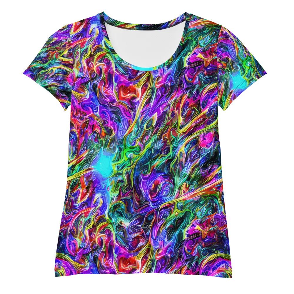 Synthetic Sunset on Women's Athletic T-Shirt — Front