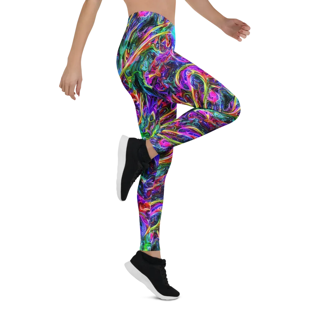 Synthetic Sunset on Leggings — Right