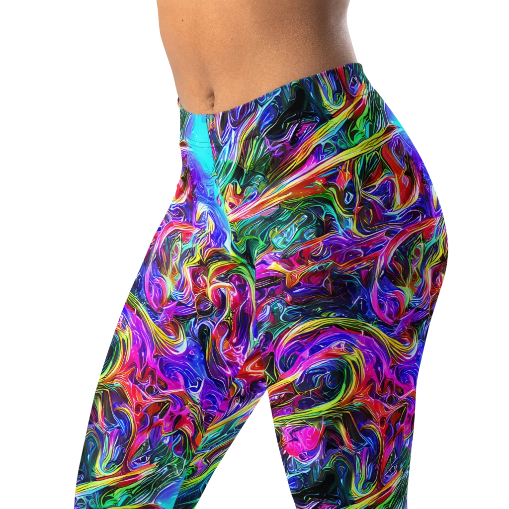 Synthetic Sunset on Leggings — Left Front