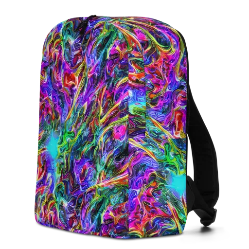 Synthetic Sunset on a Minimalist Backpack