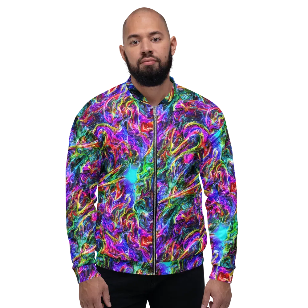 Synthetic Sunset on Bomber Jacket — Front