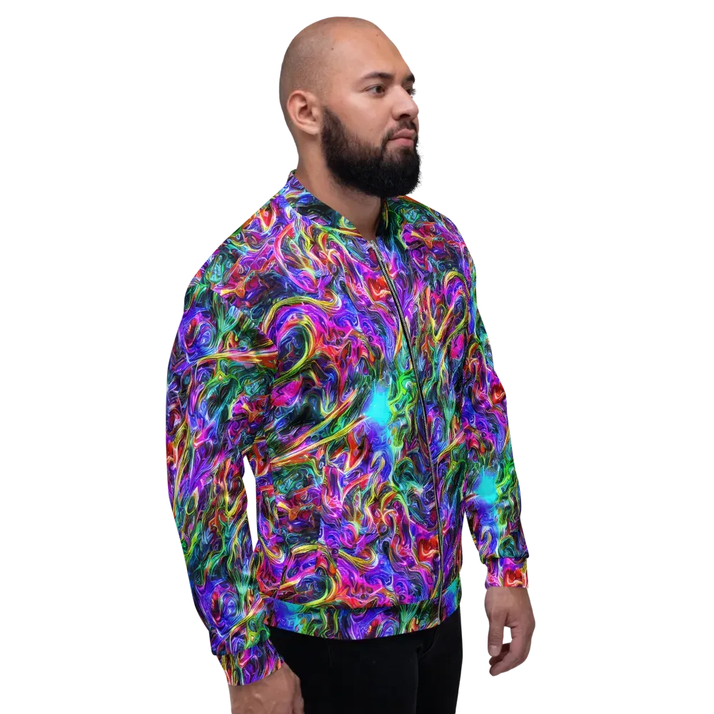 Synthetic Sunset on Bomber Jacket — Right