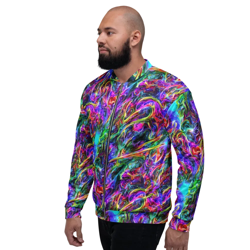 Synthetic Sunset on Bomber Jacket — Left