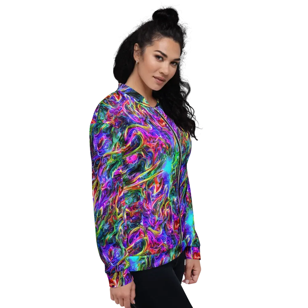 Synthetic Sunset on Bomber Jacket — Right
