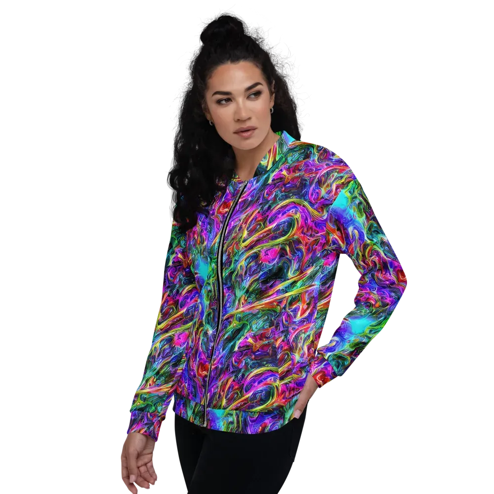 Synthetic Sunset on Bomber Jacket — Left
