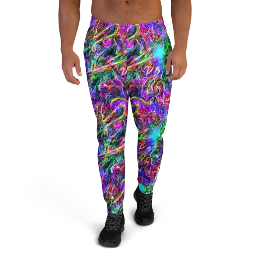Synthetic Sunset on a Men's Joggers