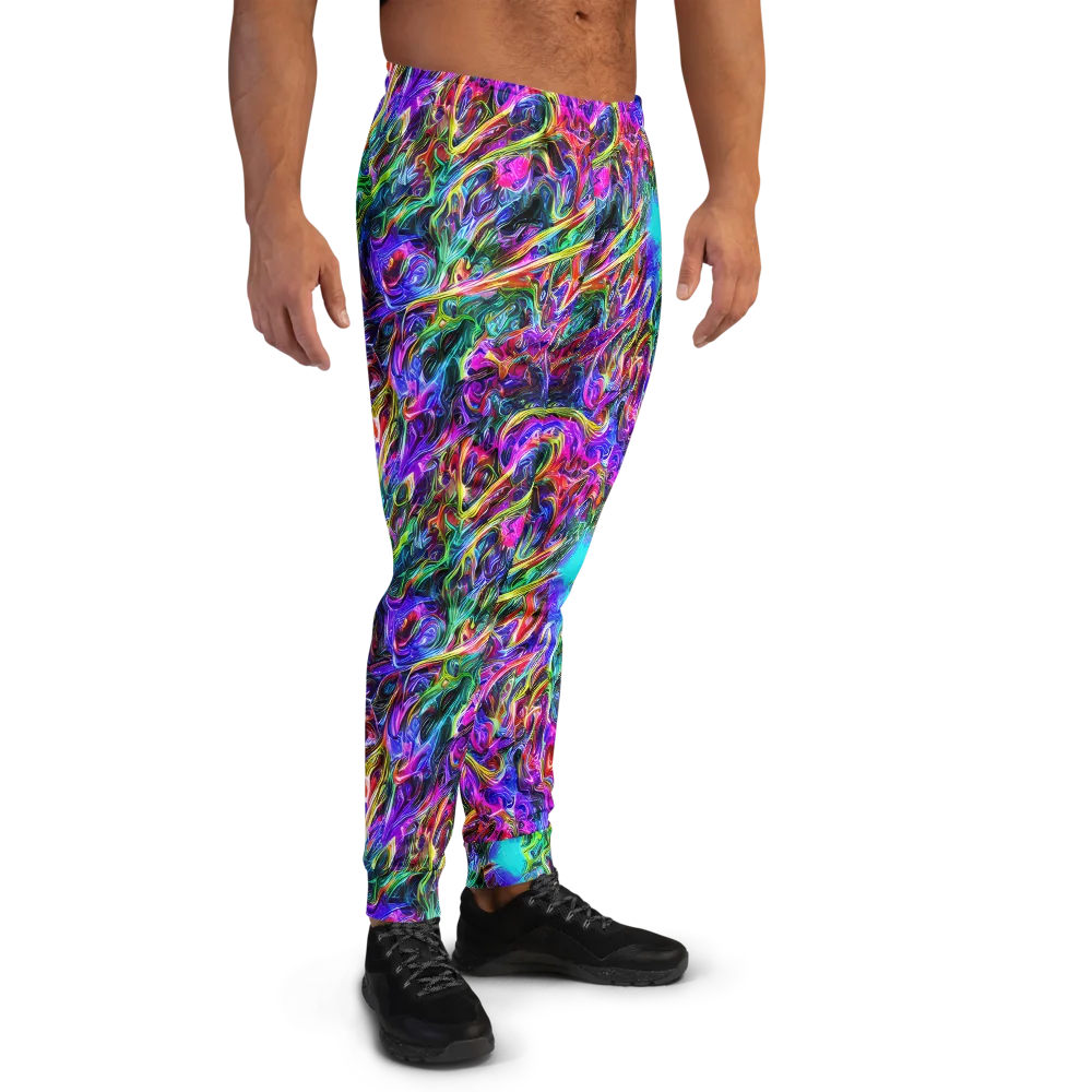 Synthetic Sunset on Men's Joggers — Right