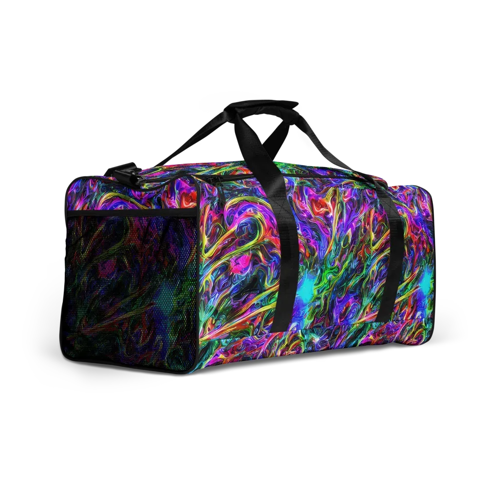 Synthetic Sunset on Duffle Bag — Right Front