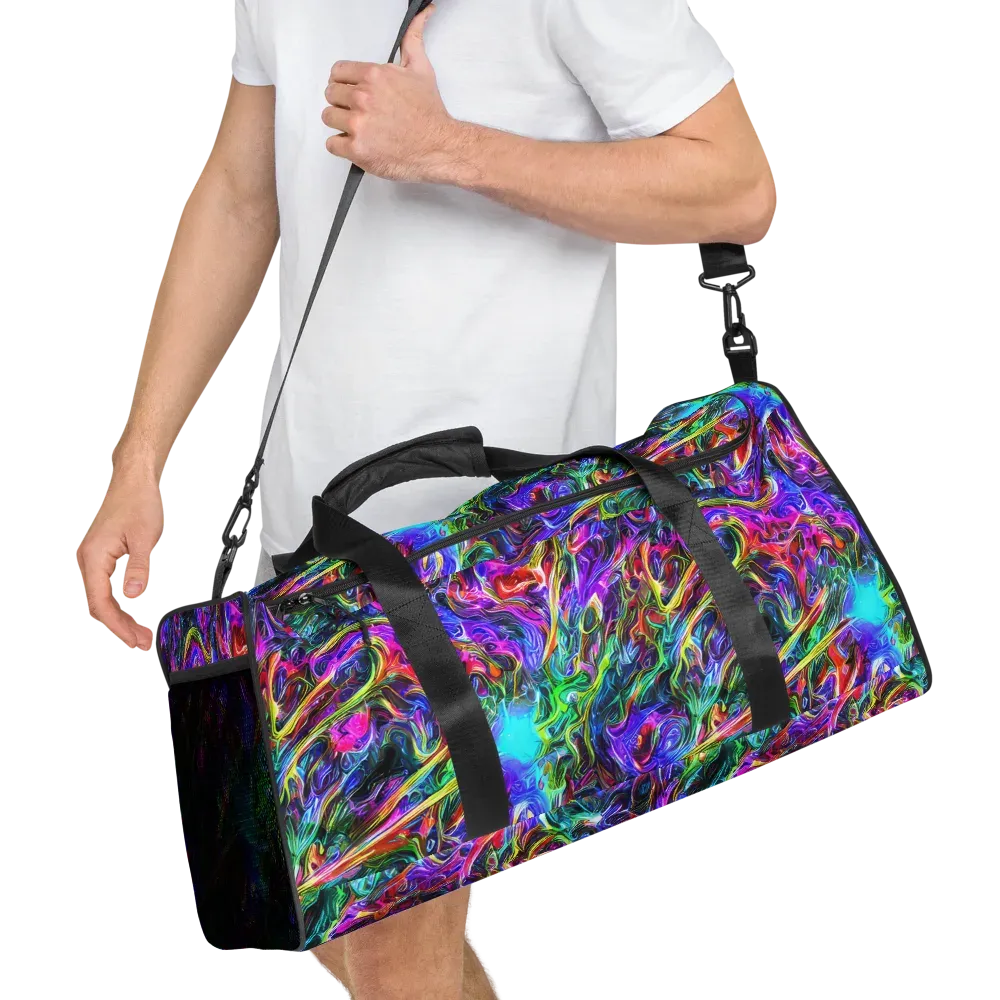 Synthetic Sunset on Duffle Bag — Right Front