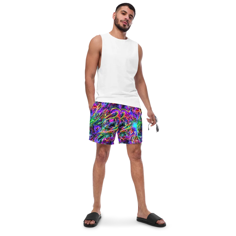 Synthetic Sunset on Swim Trunks — Front