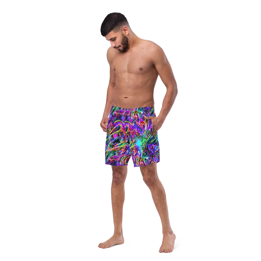 Synthetic Sunset on Swim Trunks — Left Front