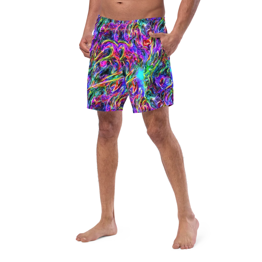 Synthetic Sunset on Swim Trunks — Left Front