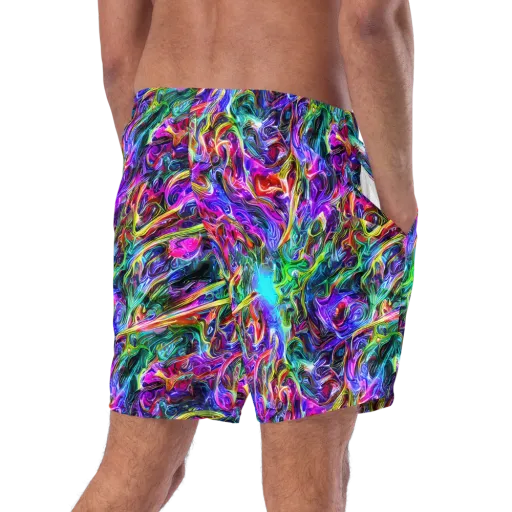 Synthetic Sunset on a Swim Trunks