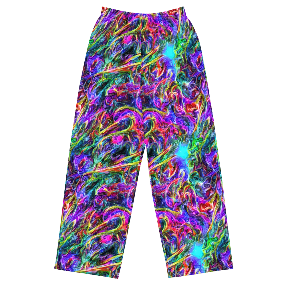 Synthetic Sunset on Wide-Leg Pants — Front